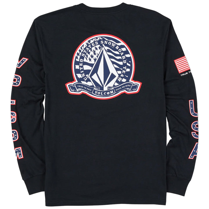 Volcom USST True To This Long Sleeve T-Shirt - Men's USST Black