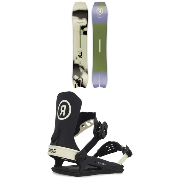 Ride MTNpig Snowboard + C-8 Snowboard Bindings 2023