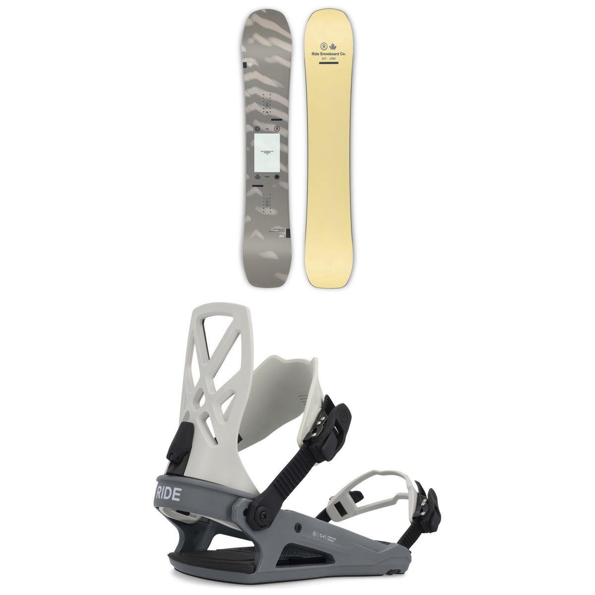 Ride Berzerker Snowboard + C-4 Snowboard Bindings 2023