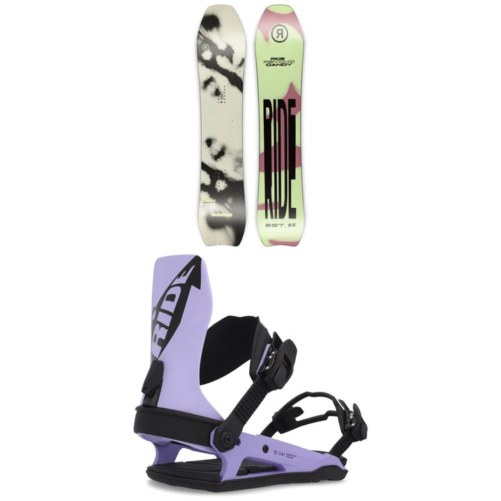 Ride Psychocandy Snowboard + C-6 Snowboard Bindings 2023