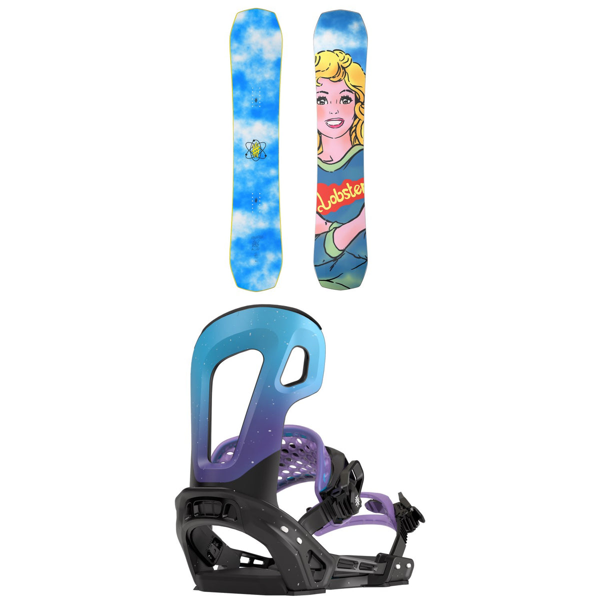 Lobster Shifter Snowboard + Halldor Pro Snowboard Bindings 2023