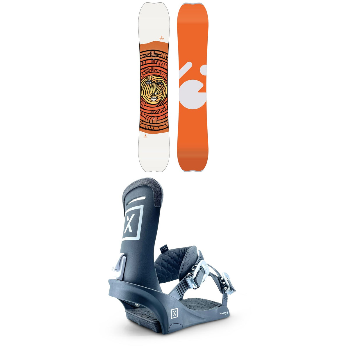 Slash Brainstorm Snowboard + Fix Truce Snowboard Bindings 2023