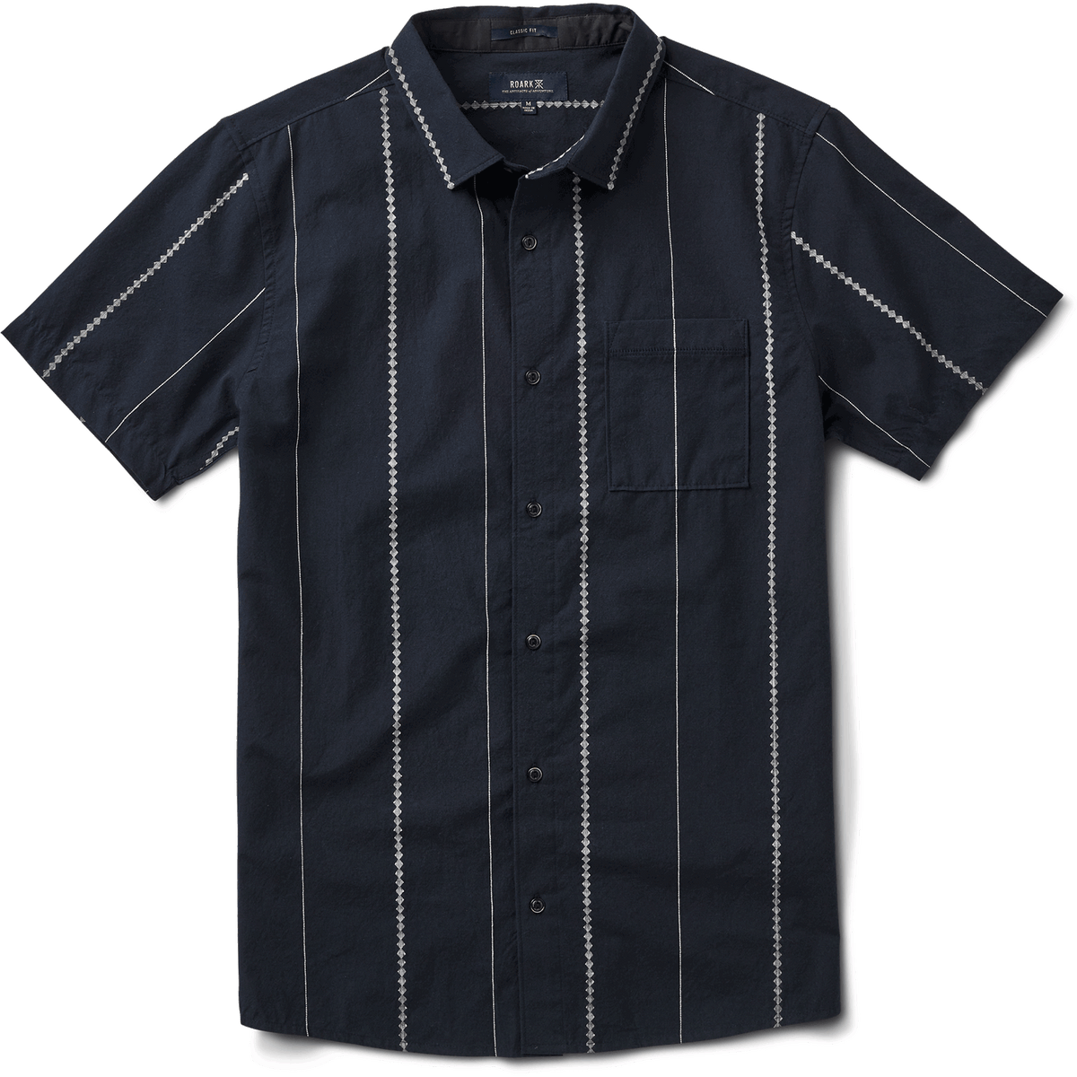 Roark Journey Stripes Shirt - Men's Dark Navy