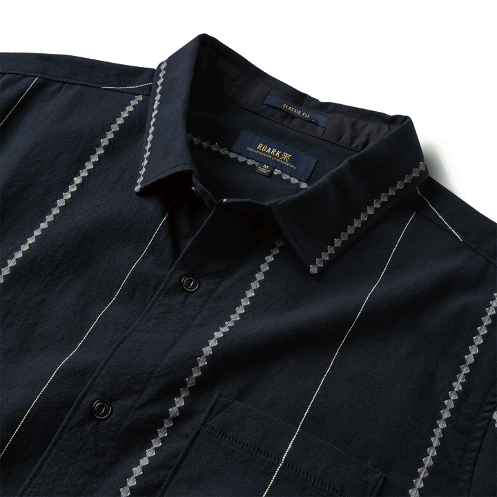 Roark Journey Stripes Shirt - Men's Dark Navy