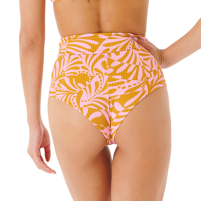 Rip Curl Afterglow High Waist Cheeky Bikini Bottoms - Women's Pink