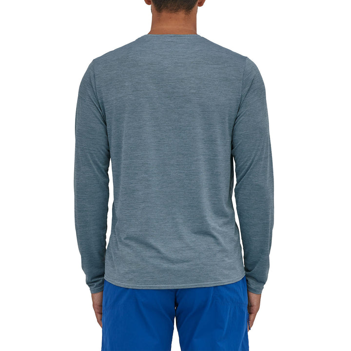Patagonia Cap Cool Daily Graphic Long-Sleeve T-Shirt - Men's Line Logo Ridge Stripe: Light Plume Grey X-Dye