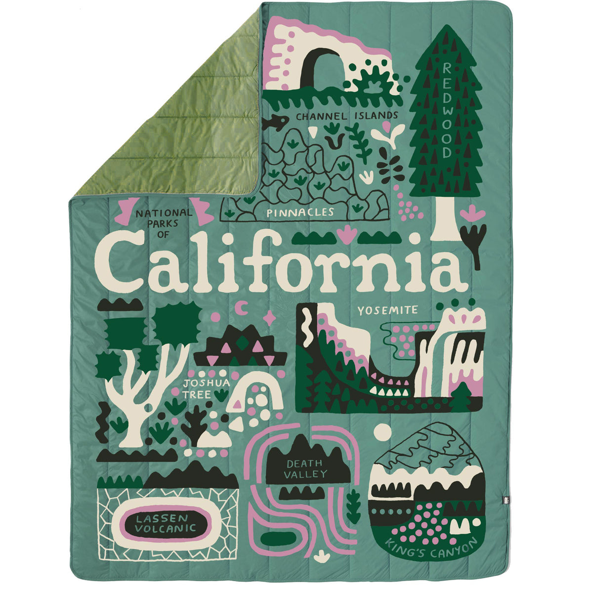 Parks Project California Dreaming Camp Blanket Green