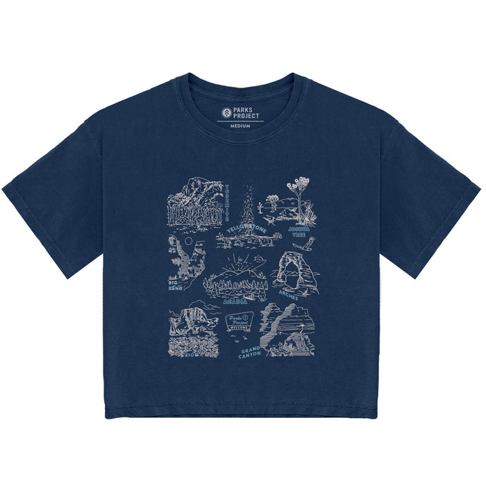 Parks Project National Parks Welcome Boxy Tee - Women's Navy