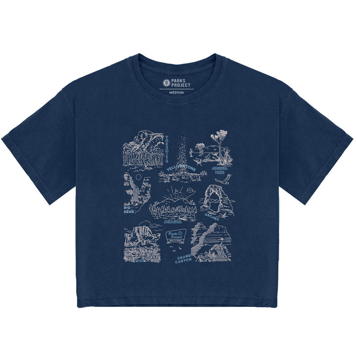 Parks Project National Parks Welcome Boxy Tee - Women's Navy