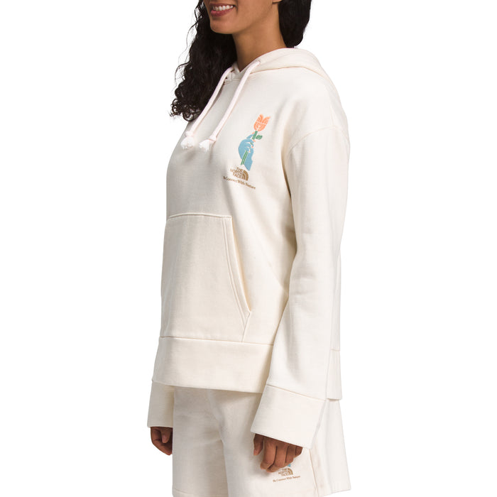 The North Face Earth Day Oversized Fit Hoodie - Women's Unbleached/Utility Brown