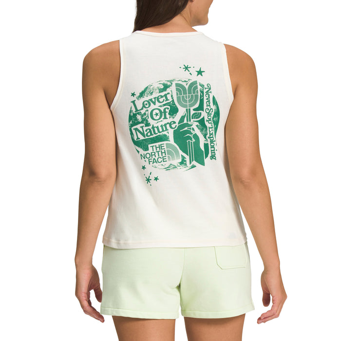 The North Face Earth Day Tank Top - Women's Unbleached/Deep Grass Green