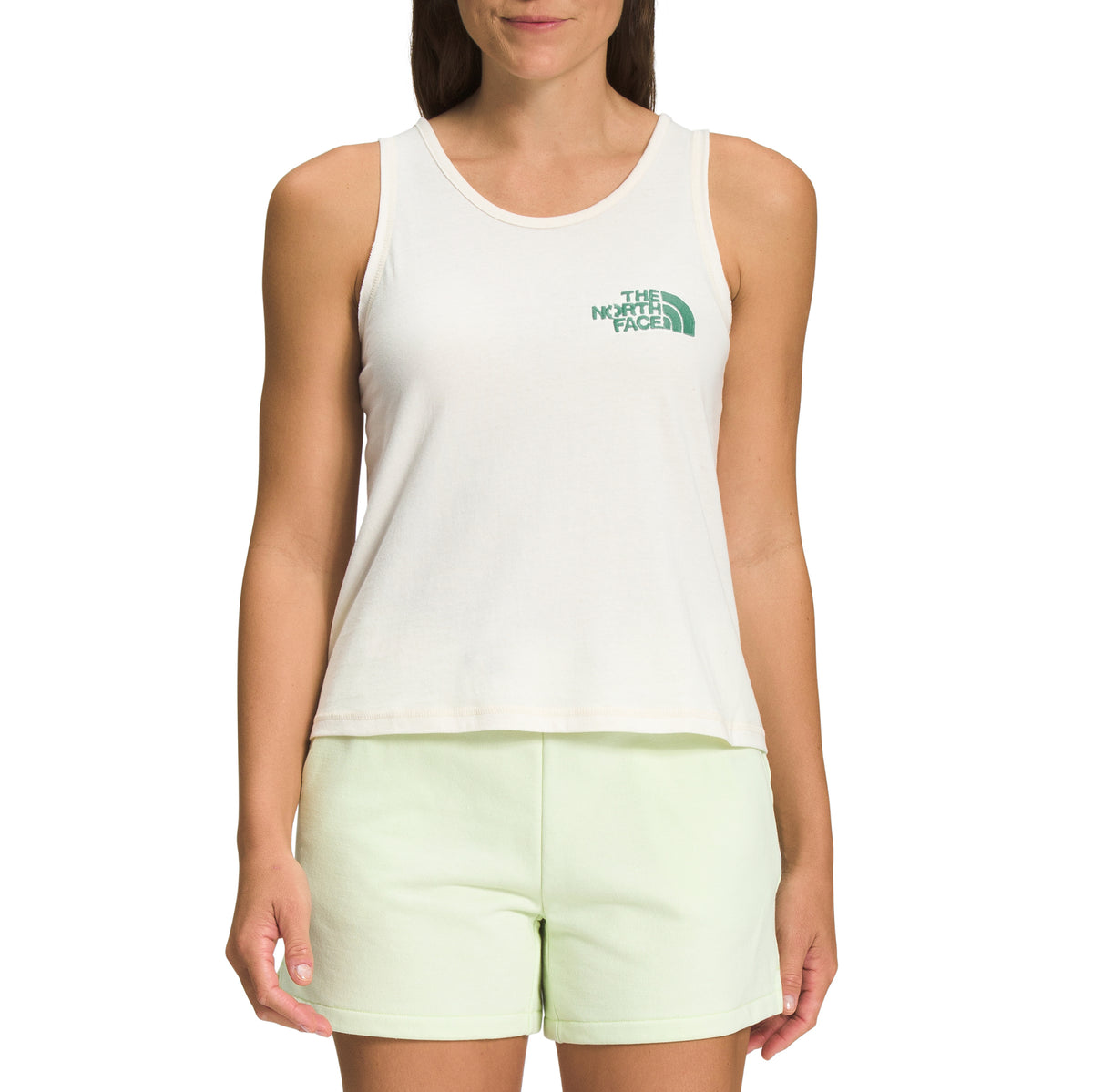 The North Face Earth Day Tank Top - Women's Unbleached/Deep Grass Green