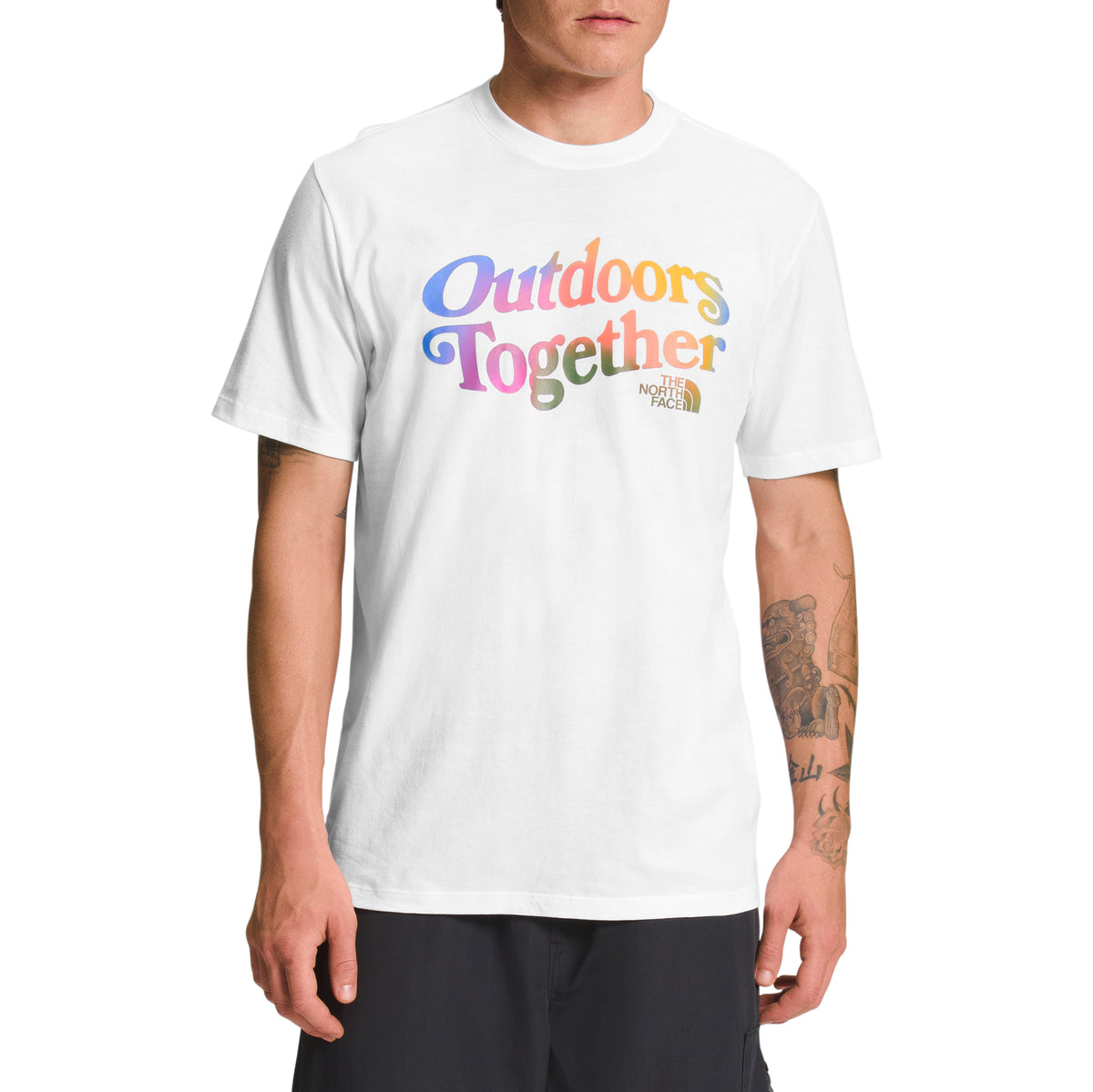 The North Face Pride Short-Sleeve Tee - Men's TNF White/Ombre Graphic
