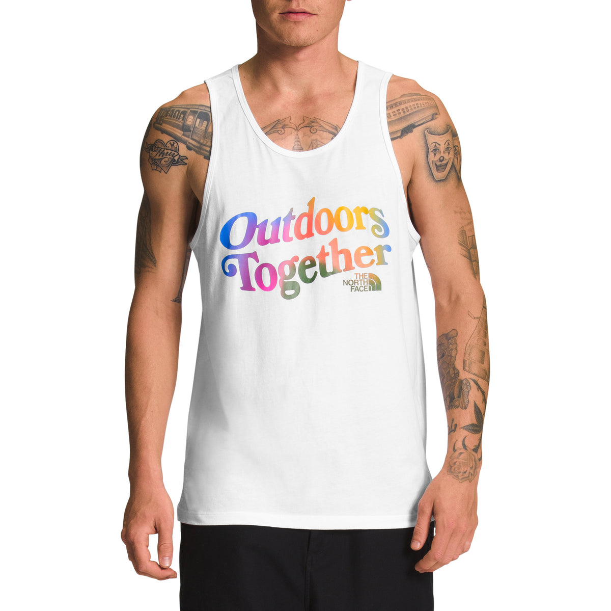 The North Face Pride Tank - Men's TNF White/Ombre Graphic