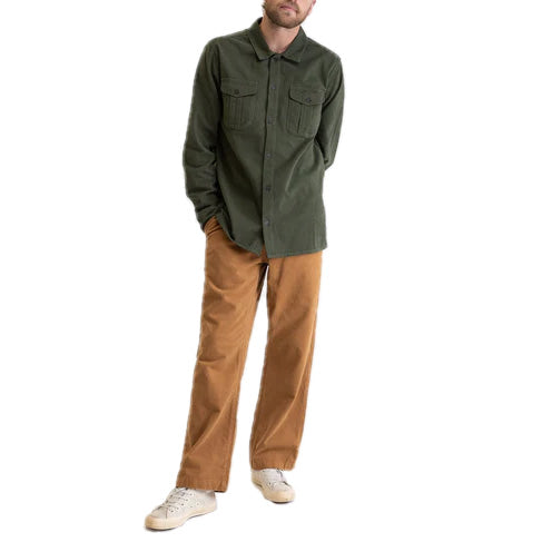 Rhythm Worn Path Long-Sleeve Shirt - Men's Kelp