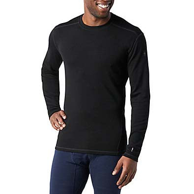 Smartwool Classic Thermal Merino Base Layer Crew Top - Men's Black