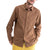 Rhythm Classic Linen Long-Sleeve Shirt - Men's Coffee