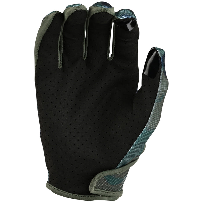 Troy Lee Designs Flowline Bike Gloves Camo Army Green