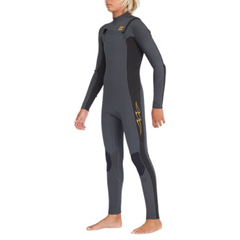 Billabong 3/2 Absolute Chest Zip Wetsuit - Boys' Graphite