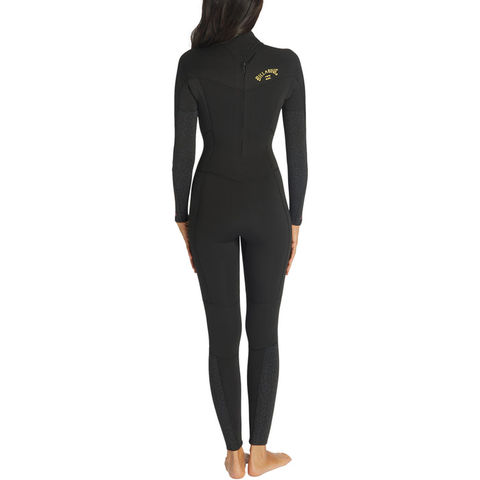 Billabong 3/2 Synergy Back Zip Flatlock Wetsuit - Women's Wild Black