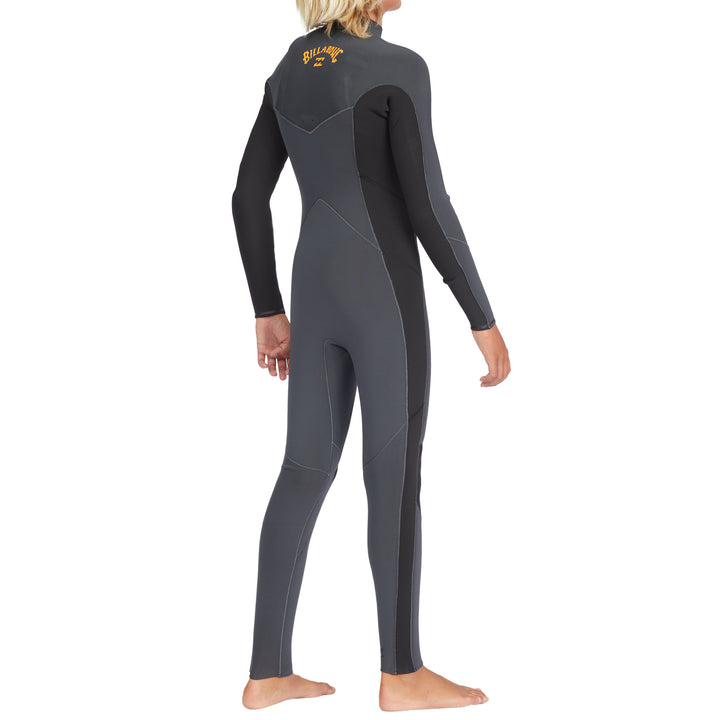 Billabong 4/3 Absolute Chest Zip Wetsuit - Boys' Graphite