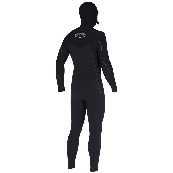 Billabong 4/3 Furnace Comp Chest Zip Hooded Wetsuit Black