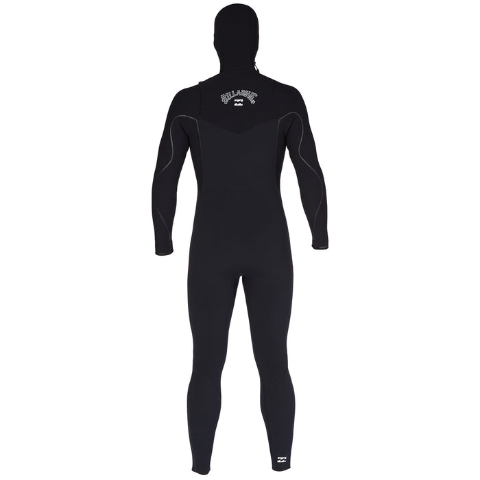 Billabong 4/3 Furnace Comp Chest Zip Hooded Wetsuit Black
