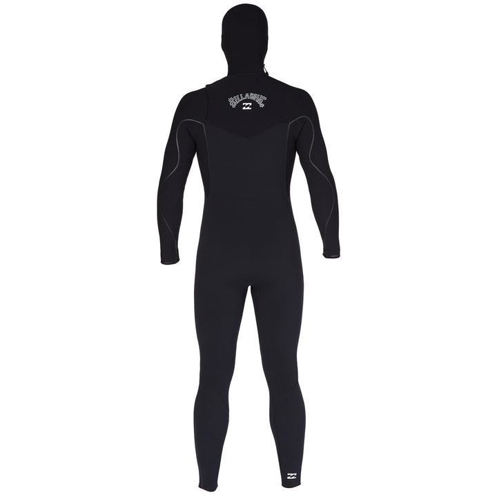 Billabong 4/3 Furnace Comp Chest Zip Hooded Wetsuit Black