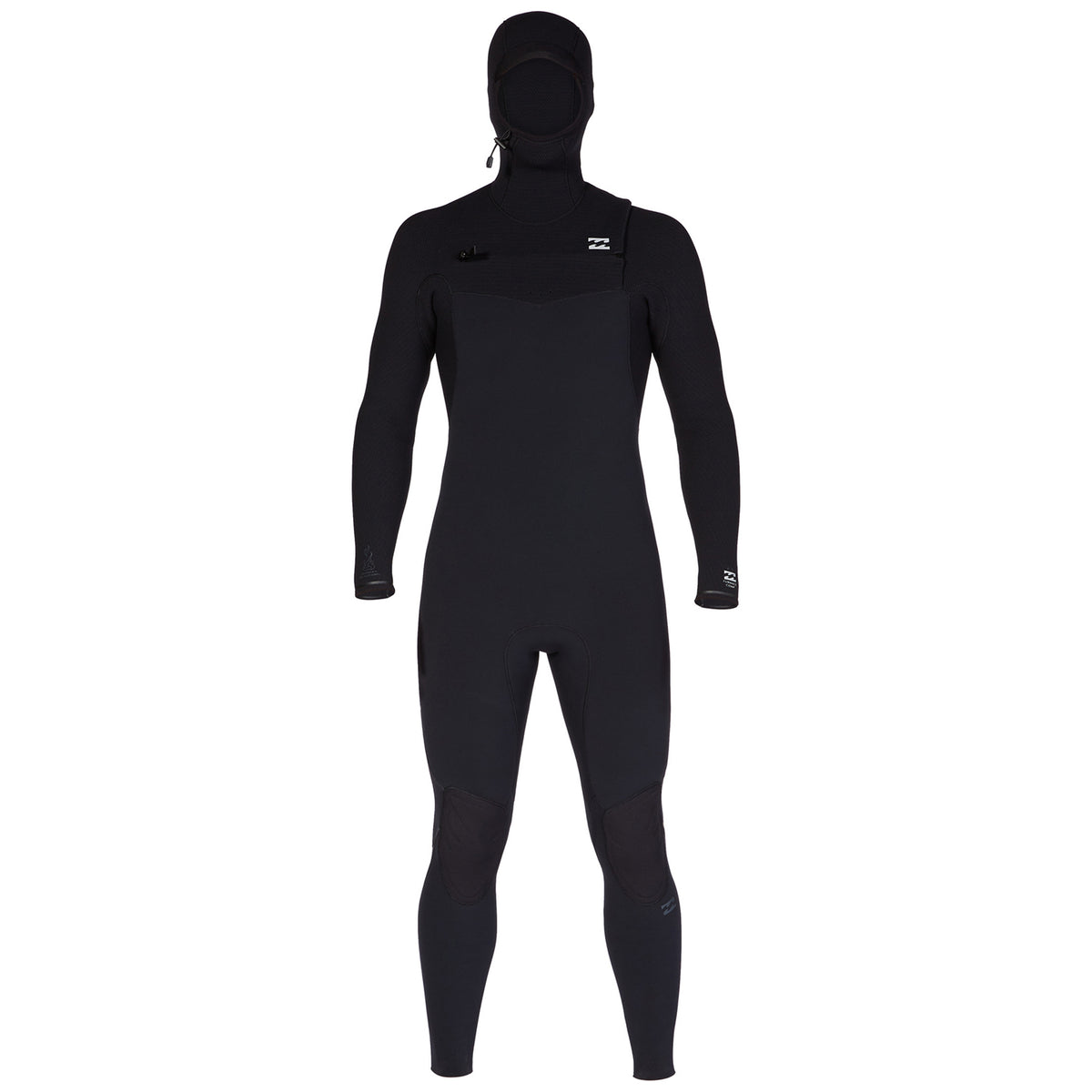 Billabong 4/3 Furnace Comp Chest Zip Hooded Wetsuit Black