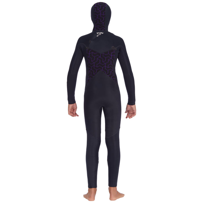Billabong 5/4 Absolute Chest Zip Hooded Wetsuit - Boys' Military
