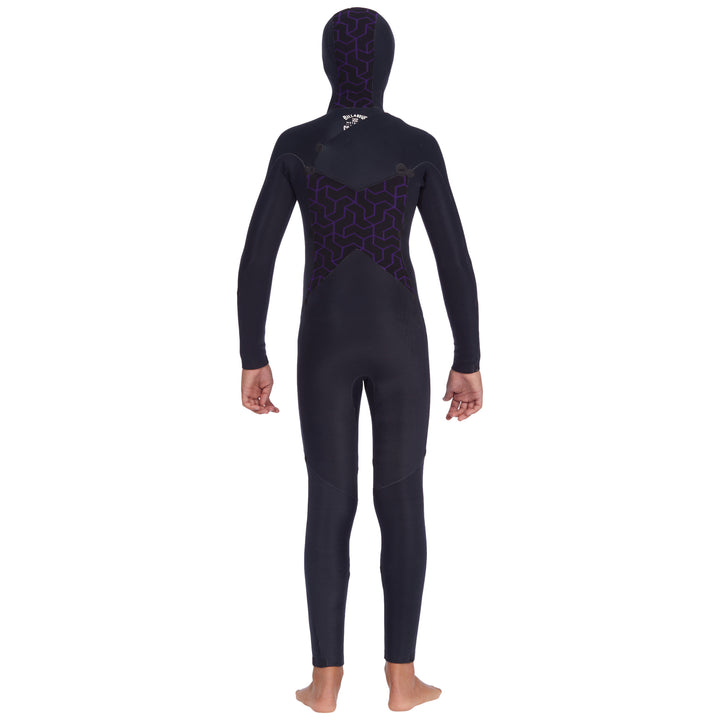 Billabong 5/4 Absolute Chest Zip Hooded Wetsuit - Boys' Military