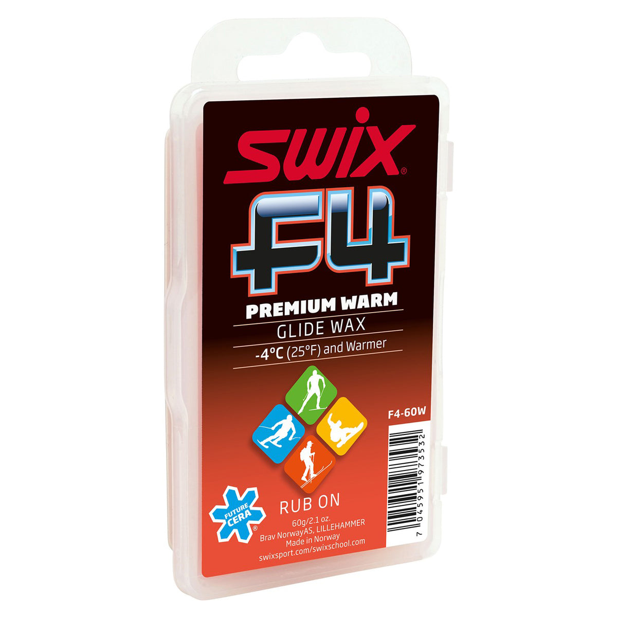 SWIX F4-60W-N Glidewax Warm with Cork 60g None