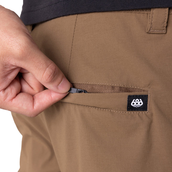 686 Everywhere Featherlight Slim Fit Chinos - Men's Dark Khaki