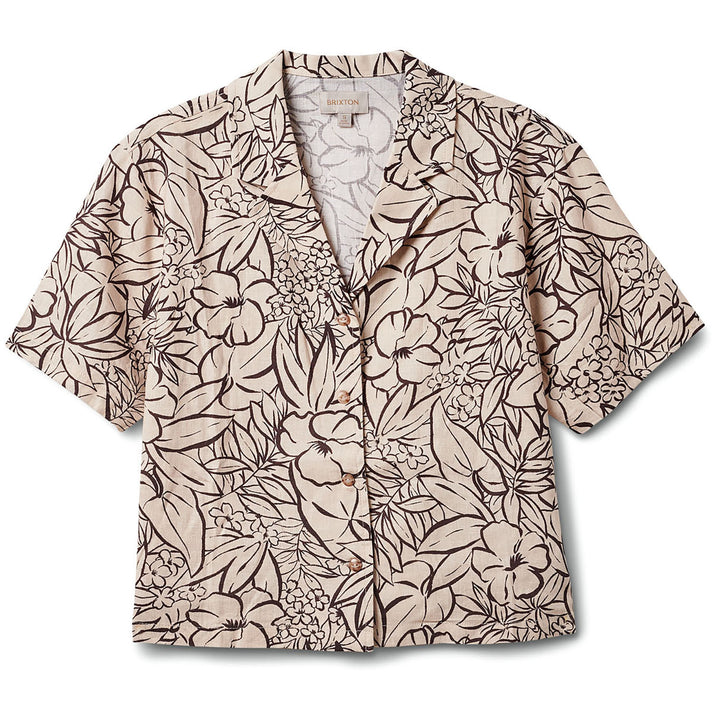 Brixton Indo Linen Short-Sleeve Shirt - Women's WhiteCap