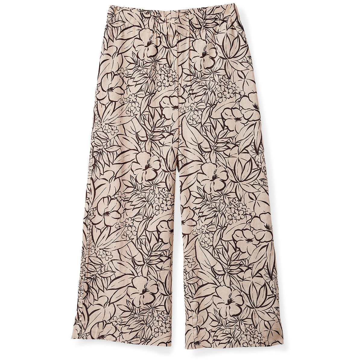Brixton Indo Linen Wide Leg Pants - Women's WhiteCap