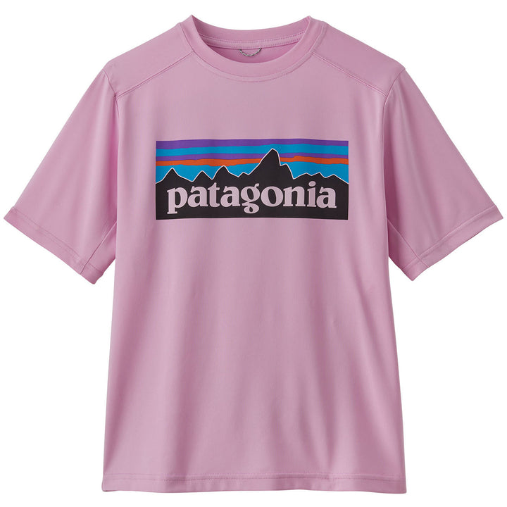 Patagonia Capilene Silkweight T-Shirt - Kids' P-6 Logo/Dragon Purple