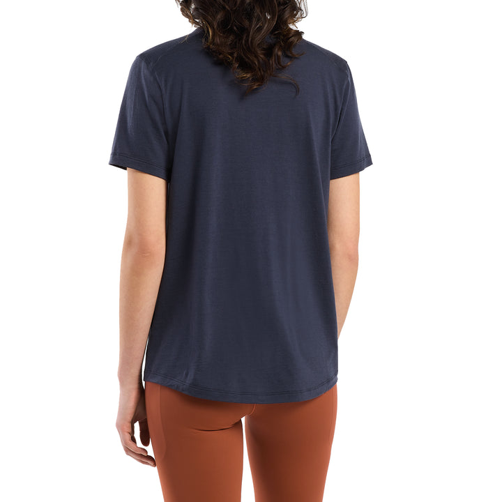 Arc'teryx Lana Merino Wool Short-Sleeve Crew - Women's Black Sapphire
