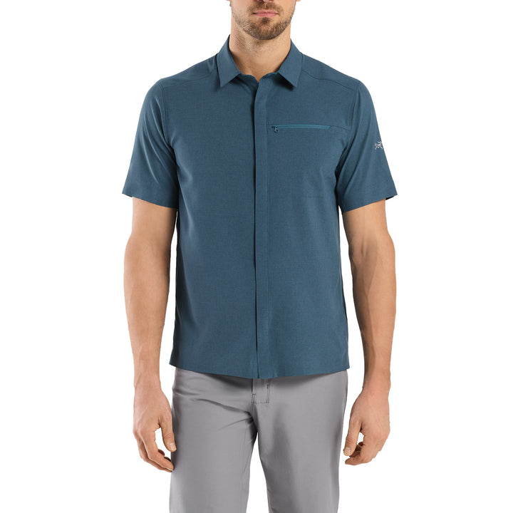 Arc'teryx Skyline Short-Sleeve-Melange Shirt - Men's Serene Heather