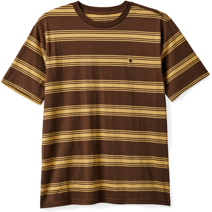 Brixton Hilt Shield Short-Sleeve Knit Shirt - Men's Dark Earth/Straw