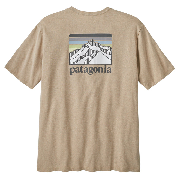 Patagonia Line Logo Ridge Pocket Responsibili-Tee T-Shirt - Men's Oar Tan