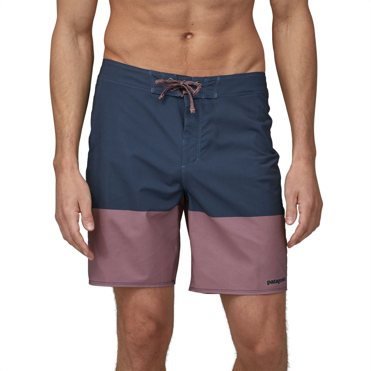 Patagonia Hydropeak 18" Boardshorts - Men's Santa Cruz Block: Evening Mauve