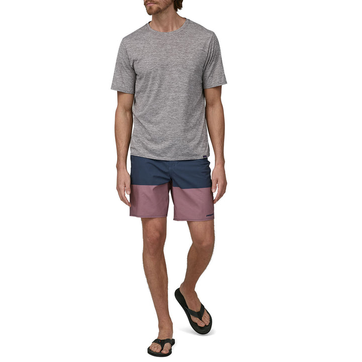 Patagonia Hydropeak 18" Boardshorts - Men's Santa Cruz Block: Evening Mauve