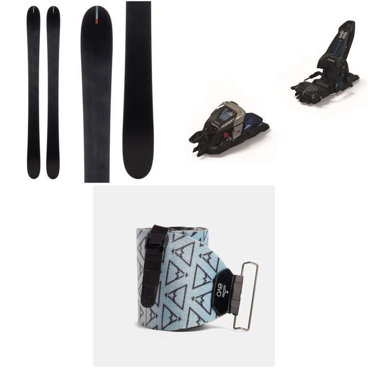 Season Pass Skis + Marker Duke PT 16 Alpine Touring Ski Bindings + evo x Pomoca Pro Glide Climbing Skins 2023