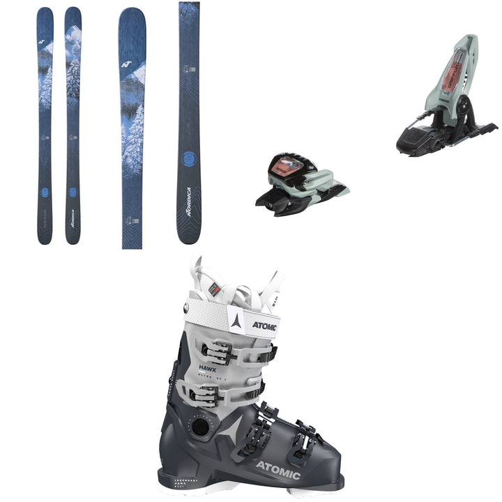 Nordica Santa Ana 93 Skis - Women's + Marker Griffon 13 ID Ski Bindings + Atomic Hawx Ultra 95 S W GW Ski Boots - Women's 2023