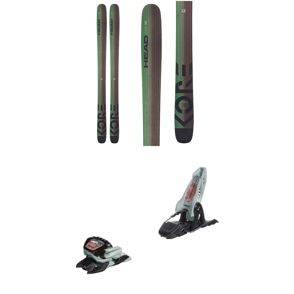 Head Kore 105 Skis + Marker Griffon 13 ID Ski Bindings 2023