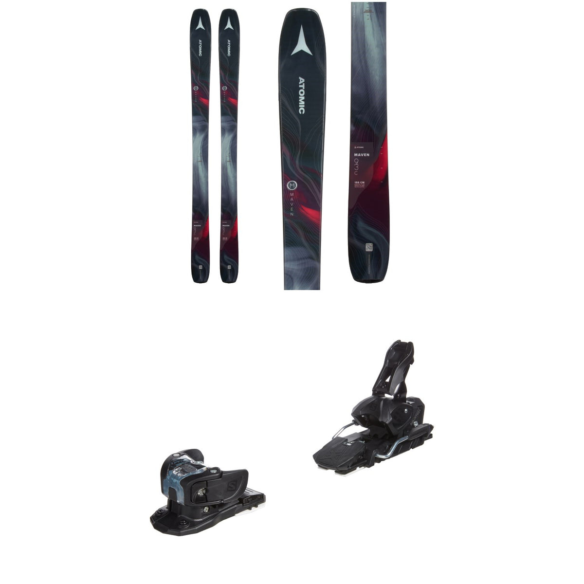 Atomic Maven 93 C Skis - Women's + Salomon Warden MNC 13 Ski Bindings