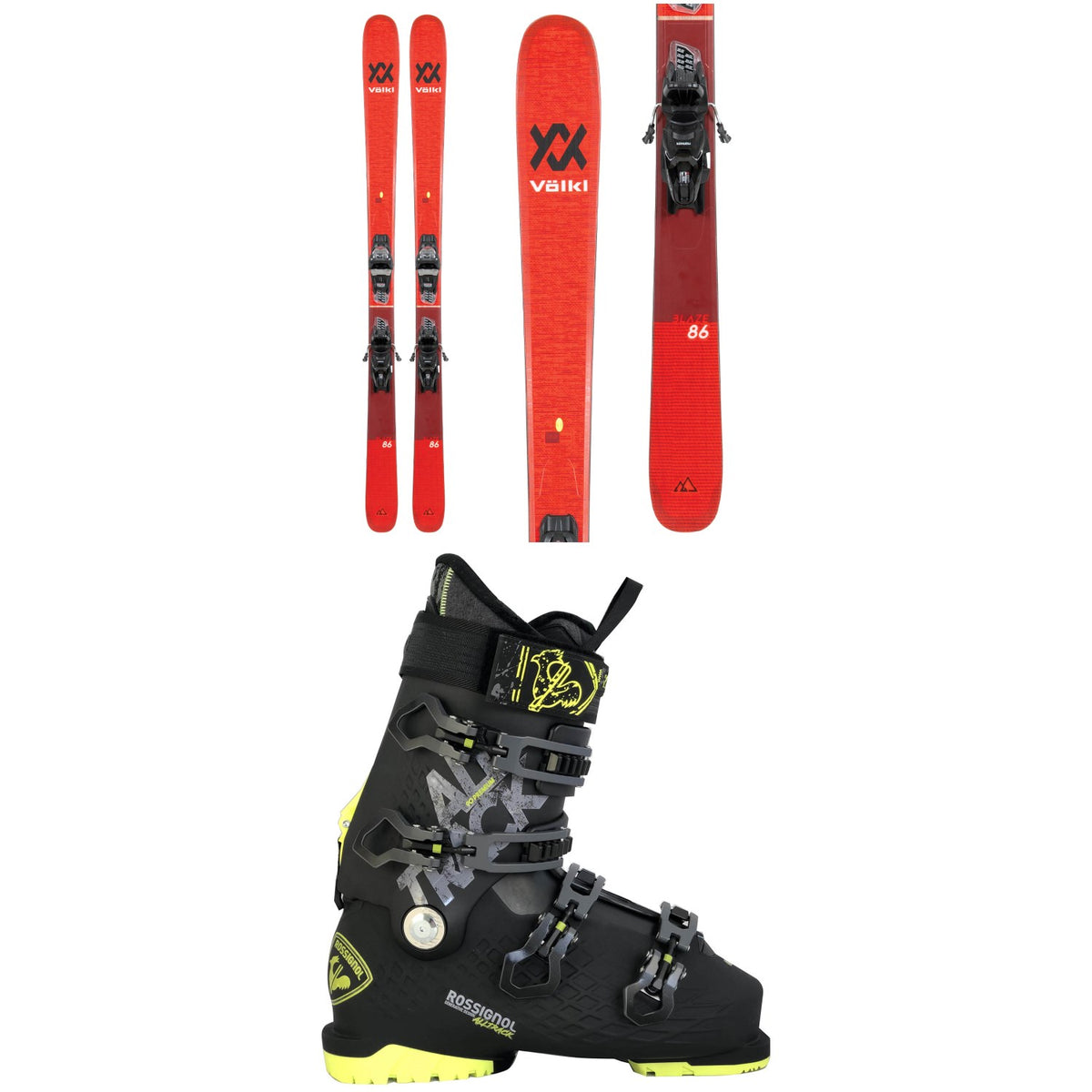 Völkl Blaze 86 Skis + vMotion 11 GW Bindings + Rossignol Alltrack 90 Premium Ski Boots 2023