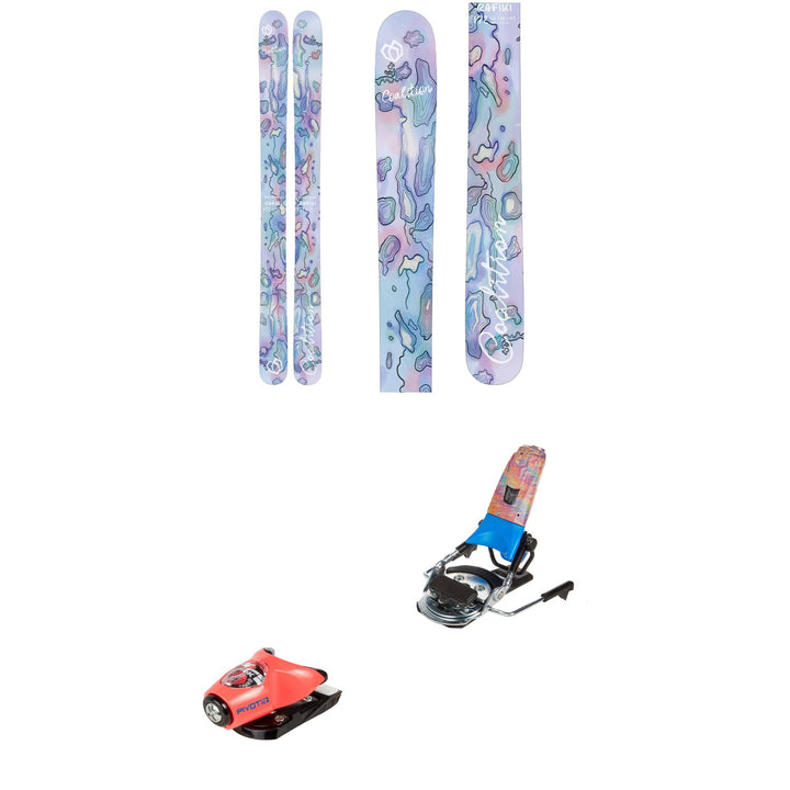 Coalition Snow Rafiki Skis - Women's + Look x evo Pivot 15 Ski Bindings 2023
