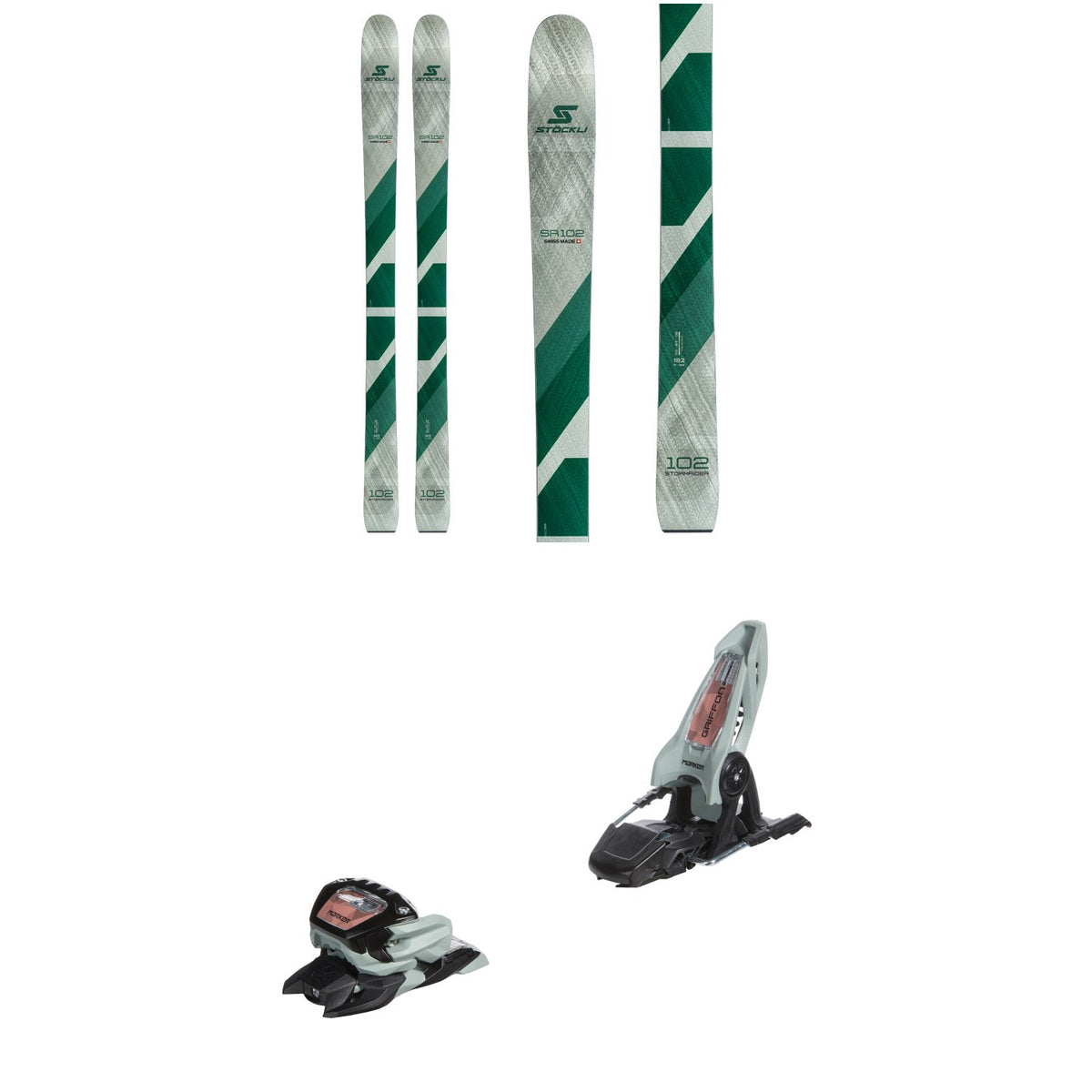 Stöckli Stormrider 102 Skis 2023 + Marker Griffon 13 ID Ski Bindings