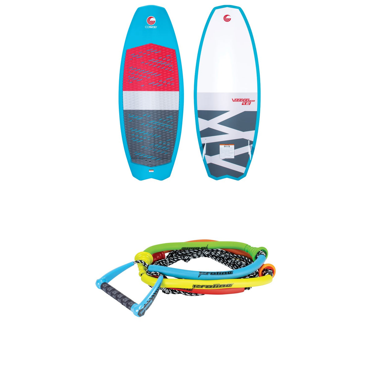 Connelly Voodoo + Proline Tug Surf Handle + 30 ft PE Rope